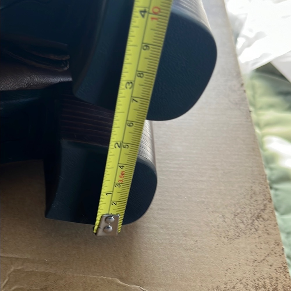 Born Brown Leather Knee-High Heeled Boots - Picture 14 of 16